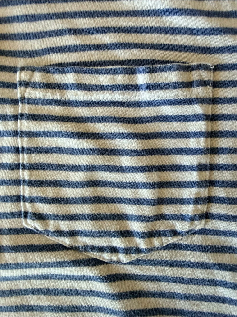 J.Crew white and blue striped cotton polo shirt in Men’s size Large